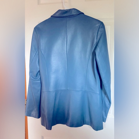 LES JOURS Leather Jacket - Size 66 - Picture 3 of 4